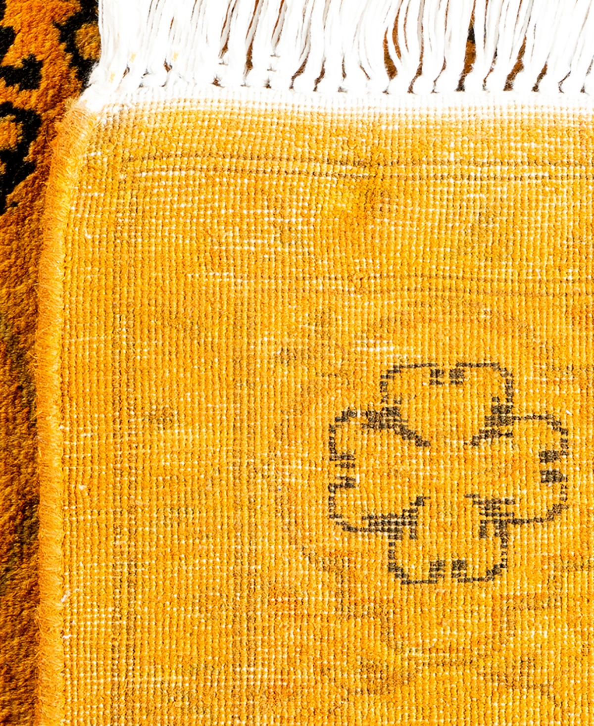 Adorn Hand Woven Rugs Fine Vibrance M1198 3'1"x5'3" Area Rug In Gold