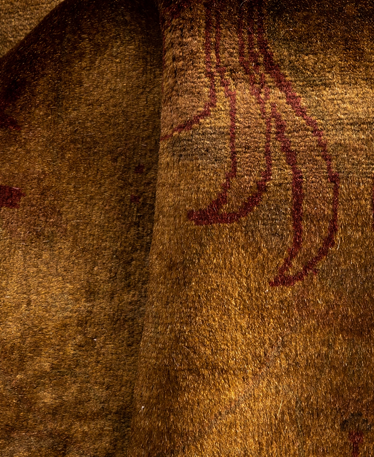 Adorn Hand Woven Rugs Fine Vibrance M1055 2'6"x11'2" Runner Area Rug In Brown