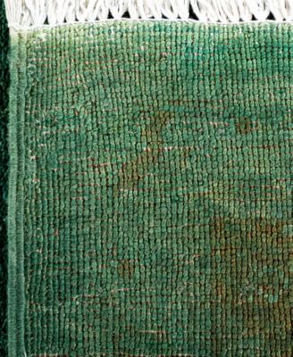 Adorn Hand Woven Rugs Fine Vibrance M1480 Rug Collection In Green