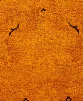 Adorn Hand Woven Rugs Fine Vibrance M1345 Rug Collection In Orange