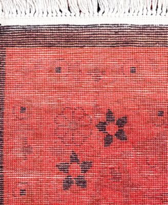 Adorn Hand Woven Rugs Fine Vibrance M1411 Rug Collection In Orange