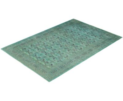 Adorn Hand Woven Rugs Fine Vibrance M1230 Rug Collection In Green