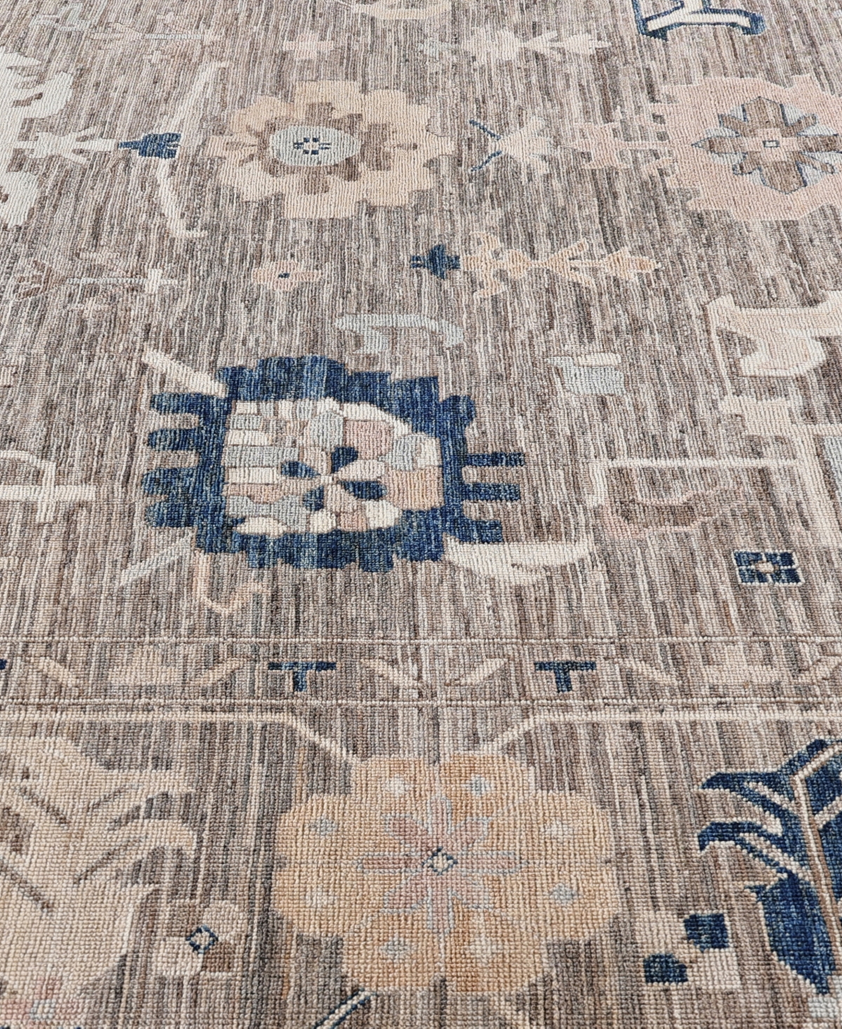 Adorn Hand Woven Rugs Colorful Oushak M0103-34 10'2"x13'10" Area Rug In Brown