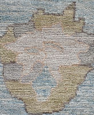 Adorn Hand Woven Rugs Colorful Oushak M0103 36 Rug Collection In Blue