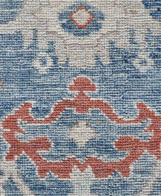 Adorn Hand Woven Rugs Colorful Oushak M0103 41 Rug Collection In Blue