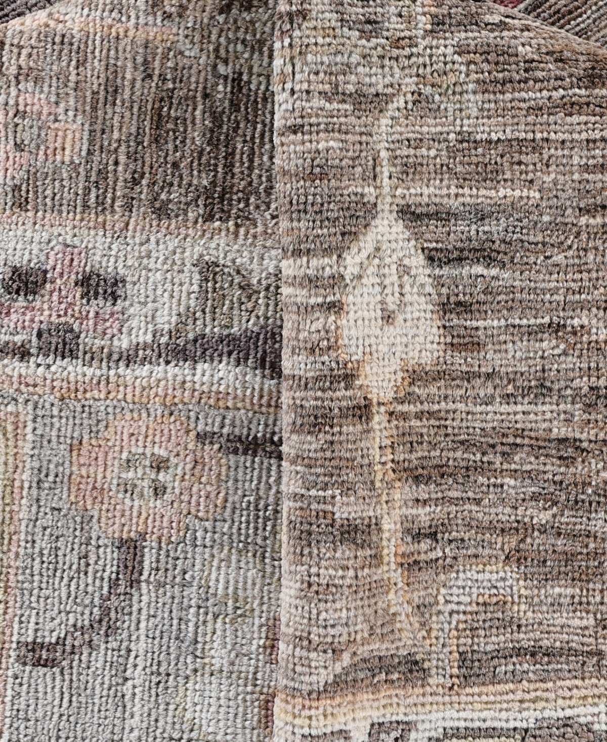 Adorn Hand Woven Rugs Colorful Oushak M0103-42 9'2"x12'3" Area Rug In Brown