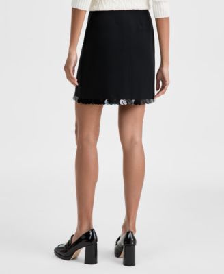 Women's Paillette-Hem Mini Skirt, Macy's Exclusive