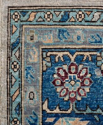 Adorn Hand Woven Rugs Serapi M0103 58 Rug Collection In Gray