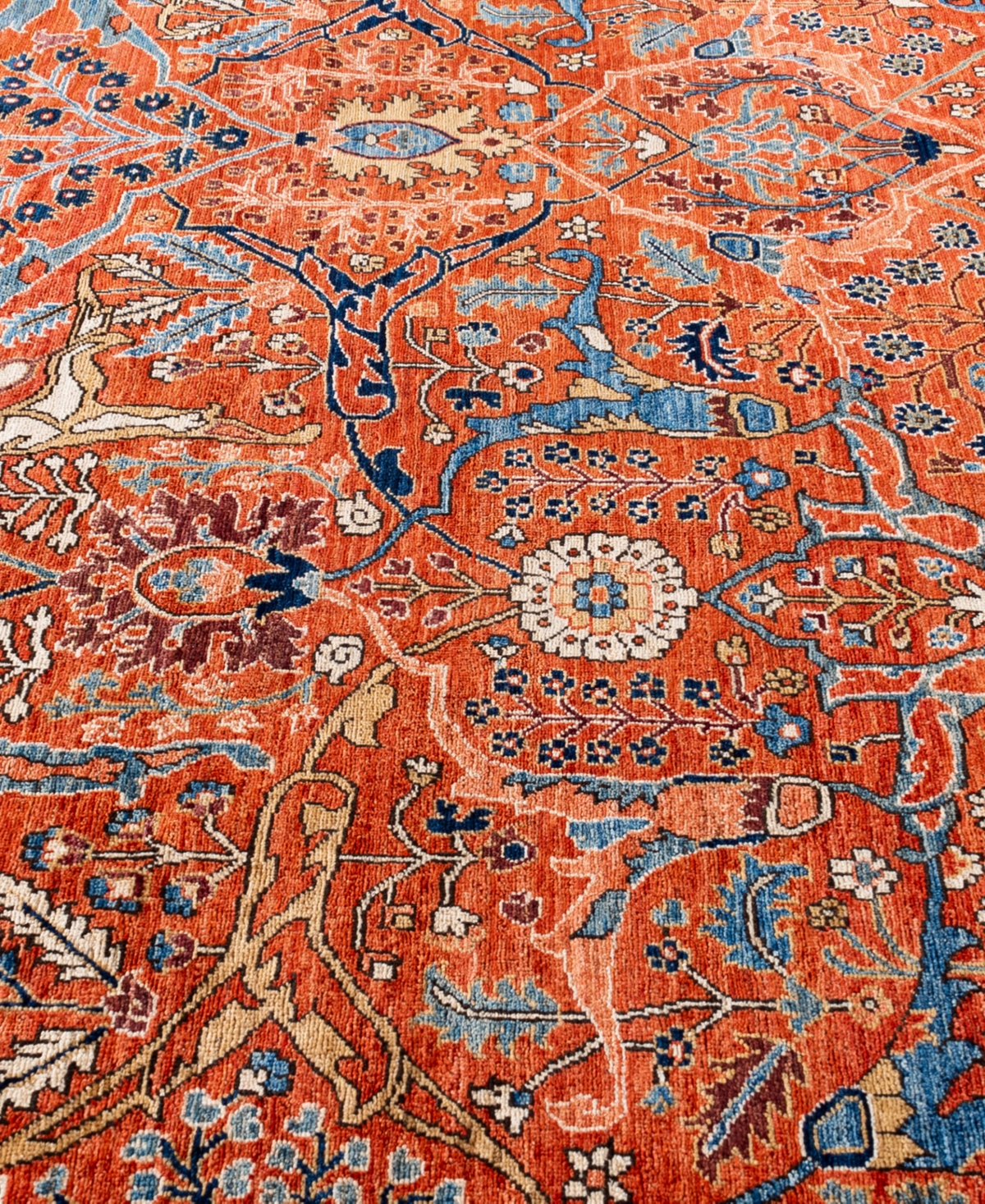 Adorn Hand Woven Rugs Serapi M0103-60 9'10"x13'10" Area Rug In Orange