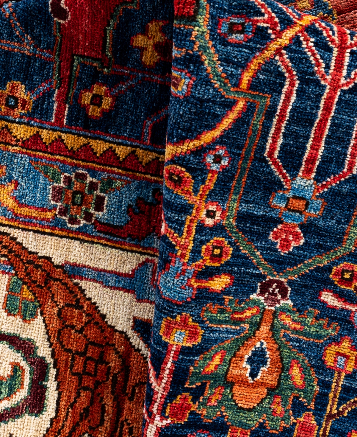 Adorn Hand Woven Rugs Serapi M0103-71 10'x13'10" Area Rug In Blue