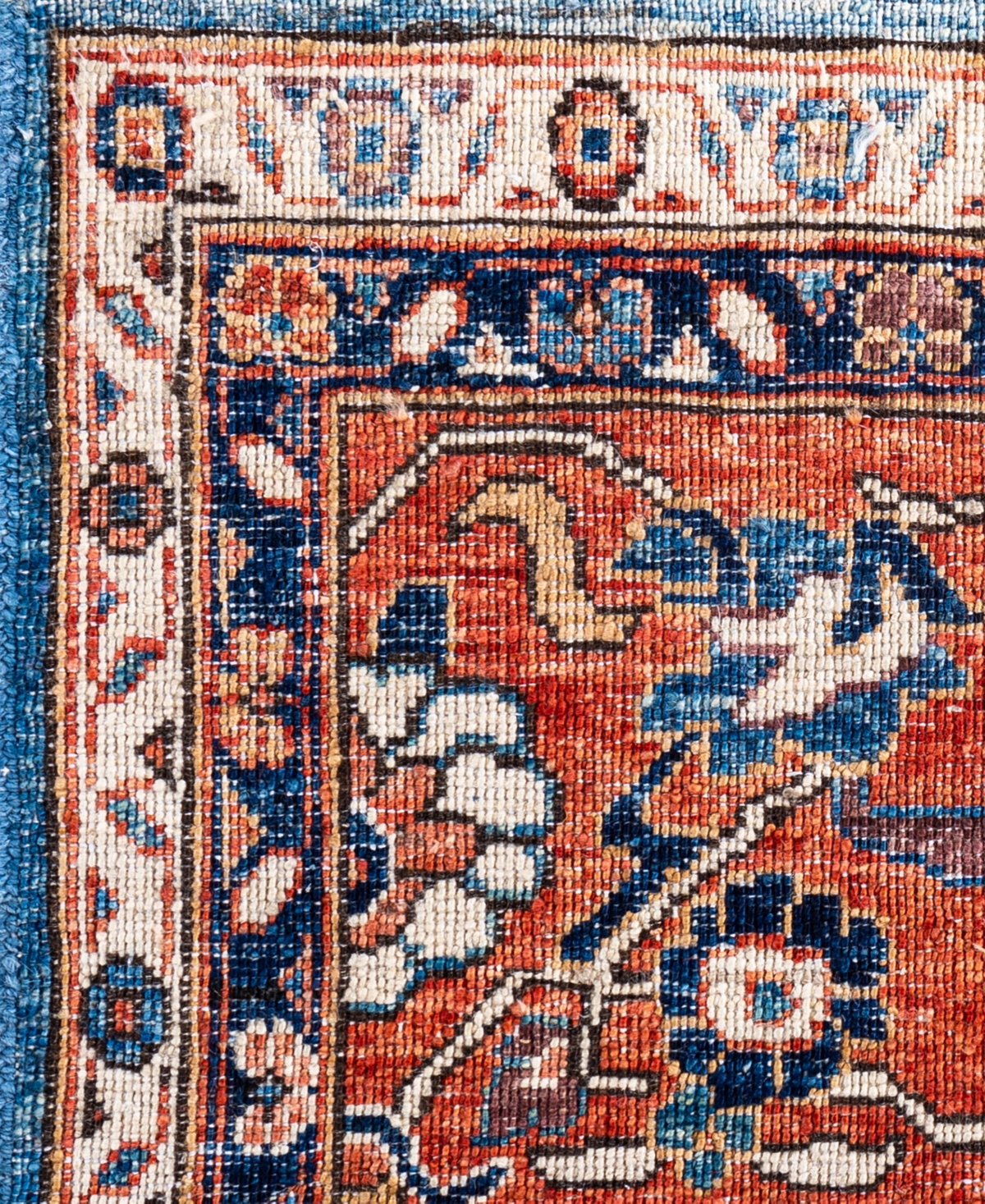 Adorn Hand Woven Rugs Serapi M0103-120 9'1"x12'3" Area Rug In Blue