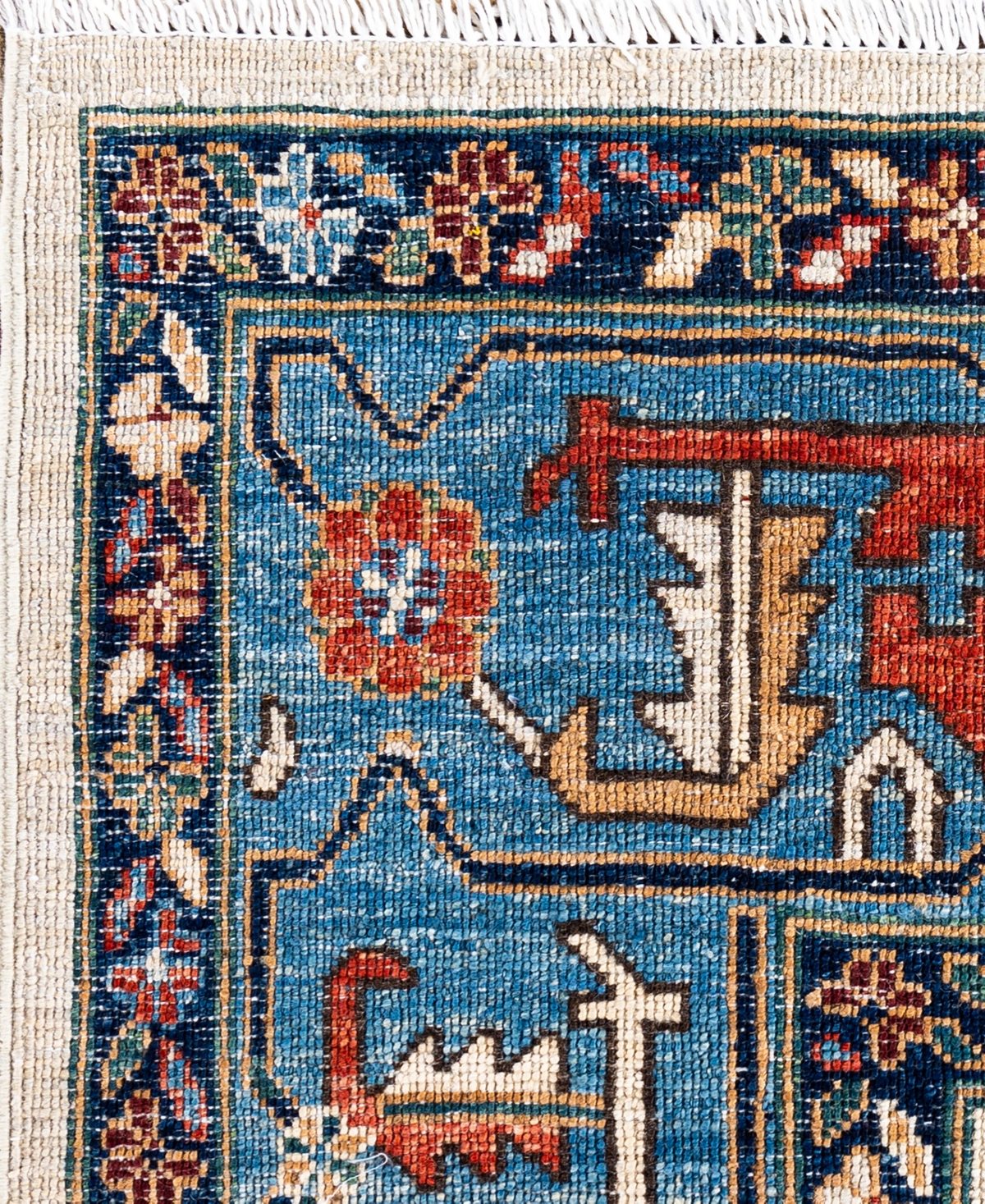 Adorn Hand Woven Rugs Serapi M0103-125 9'2"x11'9" Area Rug In White