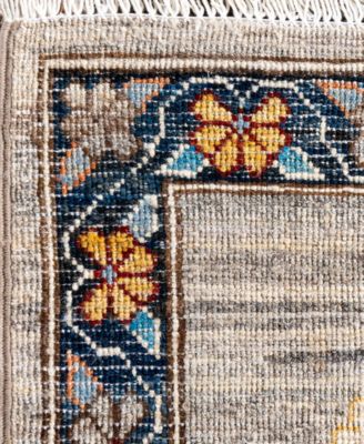 Adorn Hand Woven Rugs Serapi M0103 130 Rug Collection In Brown