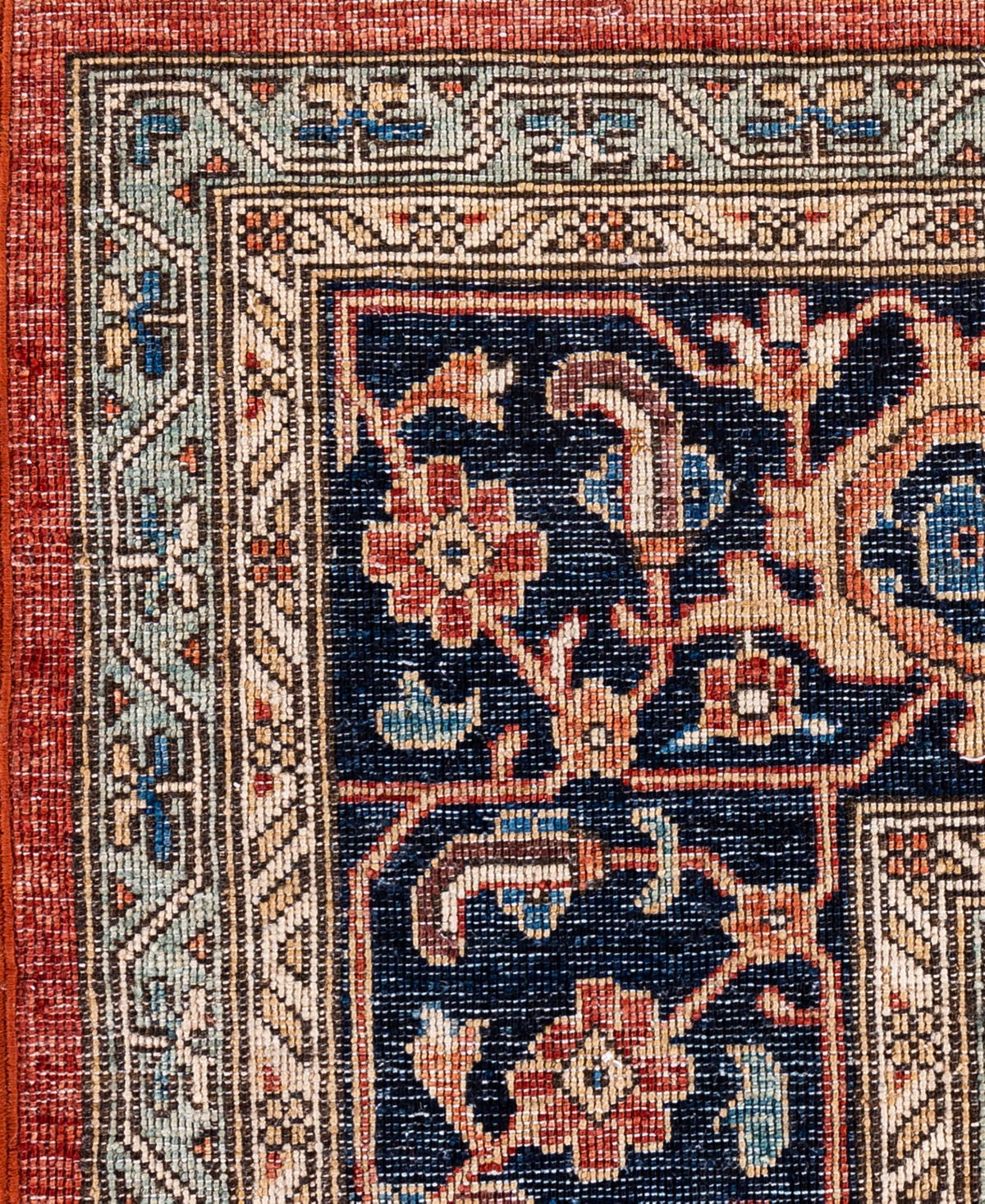 Adorn Hand Woven Rugs Serapi M0103-135 9'3"x11'10" Area Rug In Red