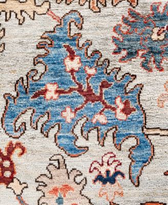 Adorn Hand Woven Rugs Serapi M0103 137 Rug Collection In Gray