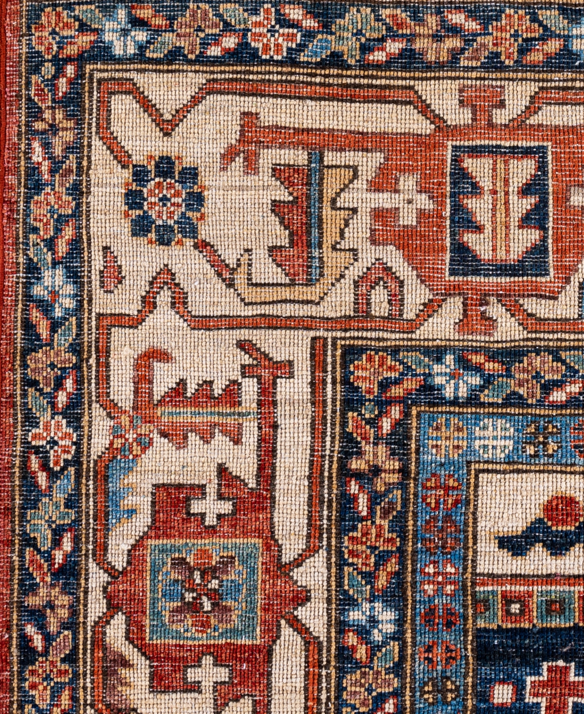 Adorn Hand Woven Rugs Serapi M0103-140 9'x11'9" Area Rug In Red