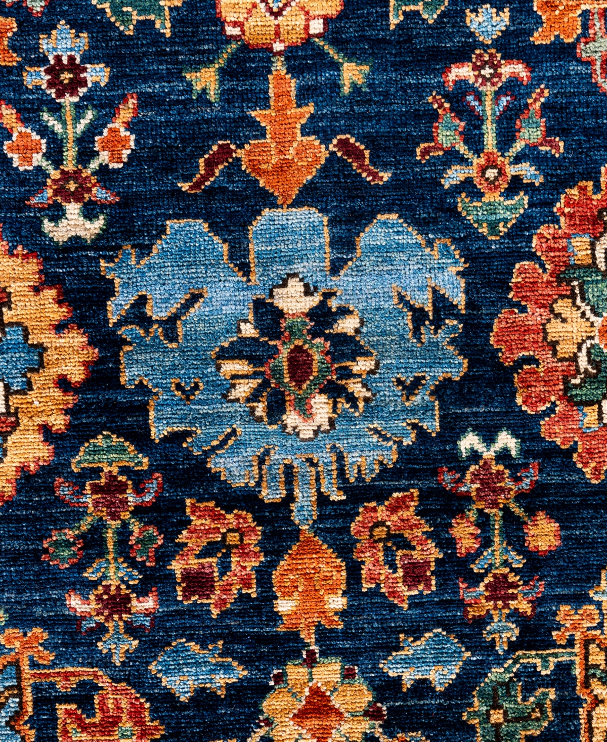Adorn Hand Woven Rugs Serapi M0103-142 9'2"x11'9" Area Rug In Blue