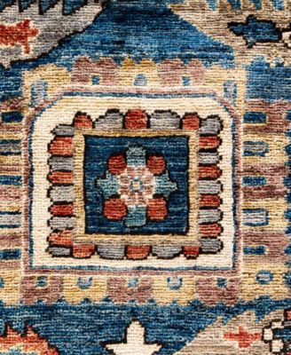 Adorn Hand Woven Rugs Serapi M0103 147 Rug Collection In Blue