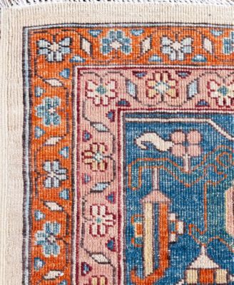 Adorn Hand Woven Rugs Serapi M0103 150 Rug Collection In White