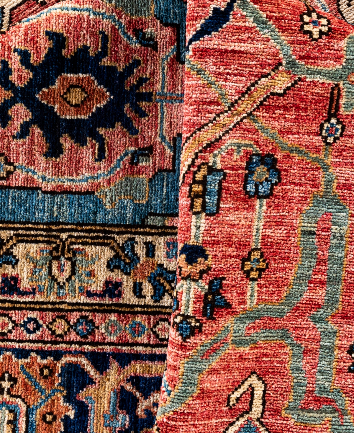 Adorn Hand Woven Rugs Serapi M0103-153 9'2"x12' Area Rug In Pink