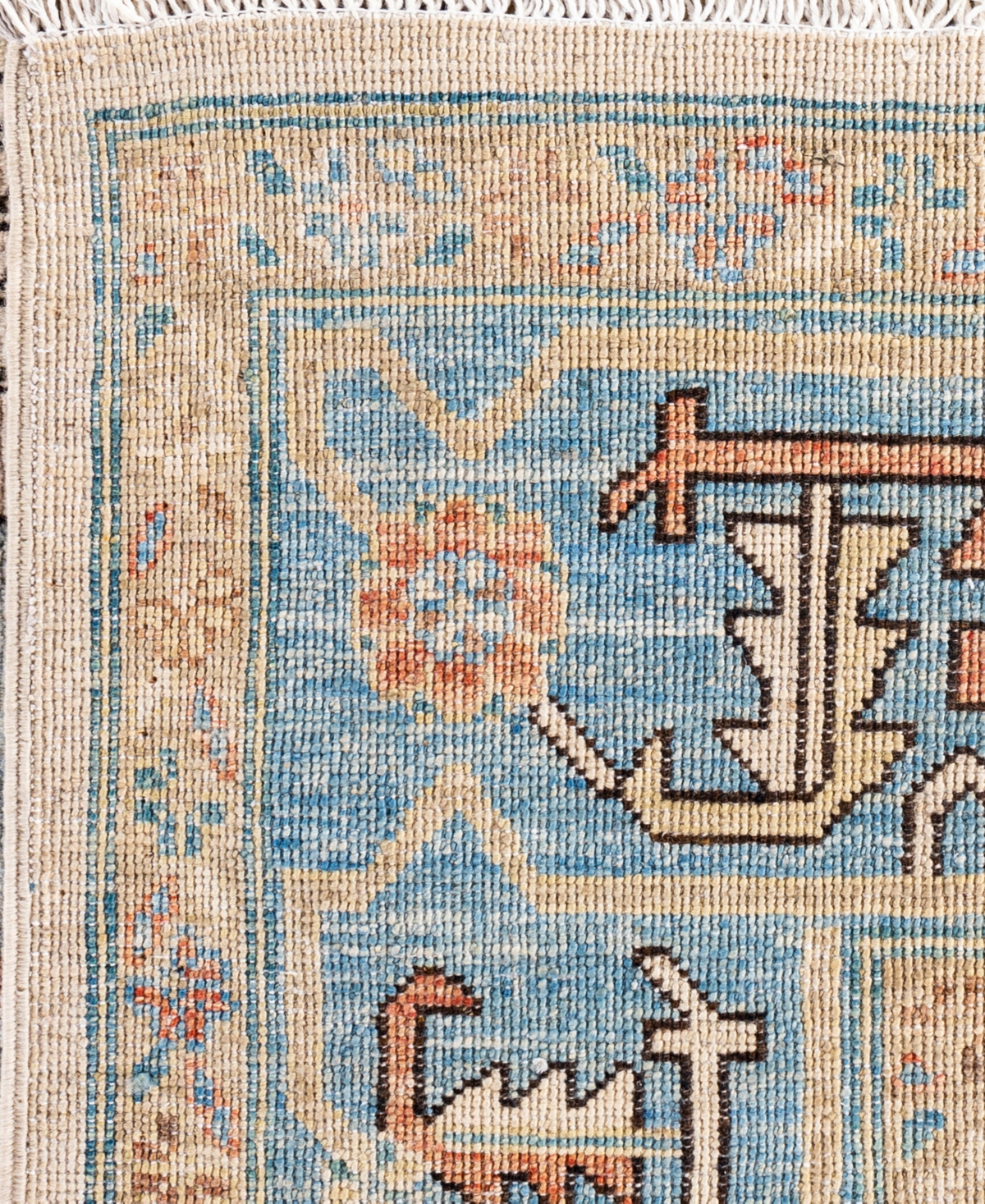 Adorn Hand Woven Rugs Serapi M0103-160 9'2"x12'2" Area Rug In White