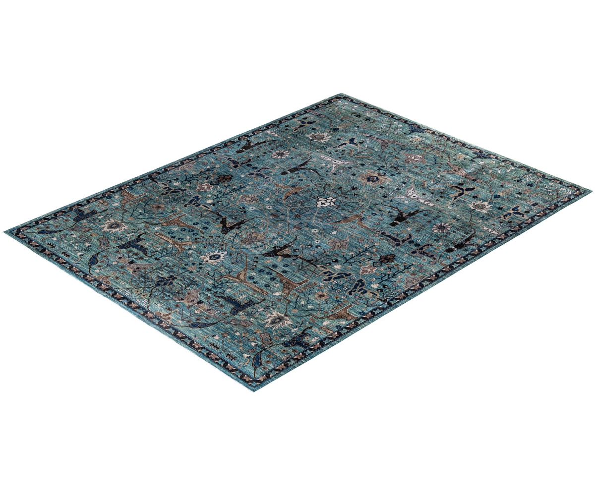 Adorn Hand Woven Rugs Serapi M0103-163 9'x12' Area Rug In Green