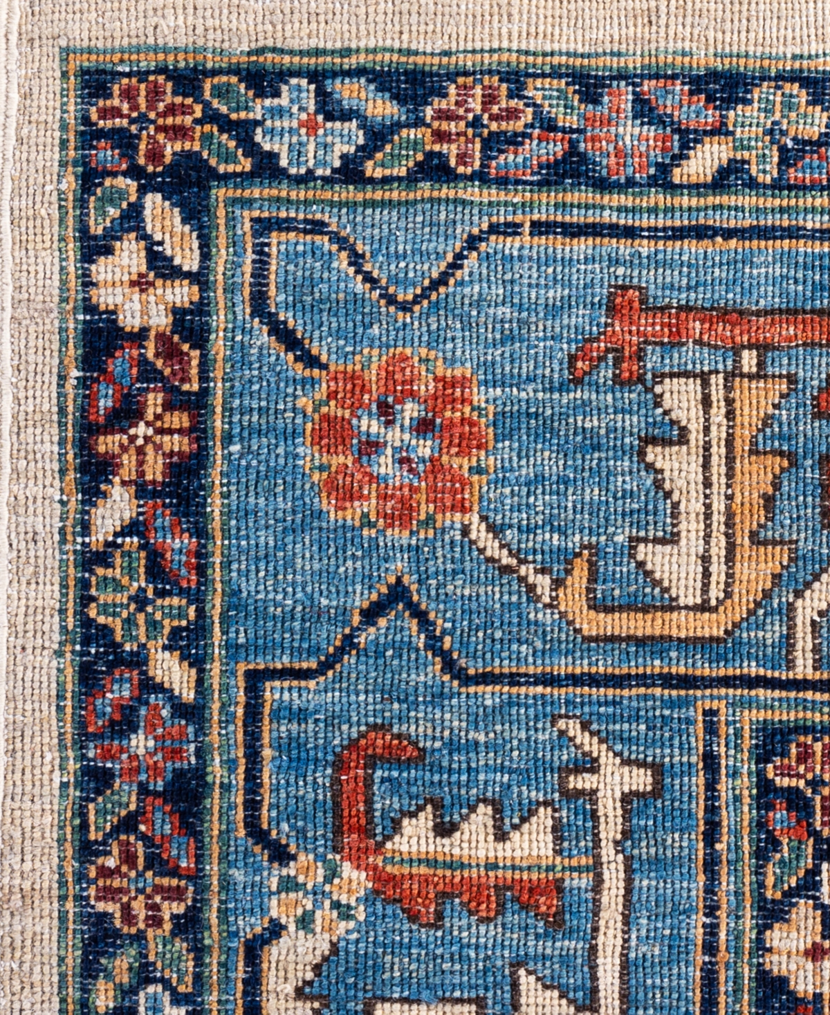 Adorn Hand Woven Rugs Serapi M0103-175 9'1"x12'1" Area Rug In White