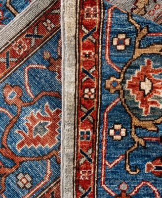 Adorn Hand Woven Rugs Serapi M0103 195 Rug Collection In Gray