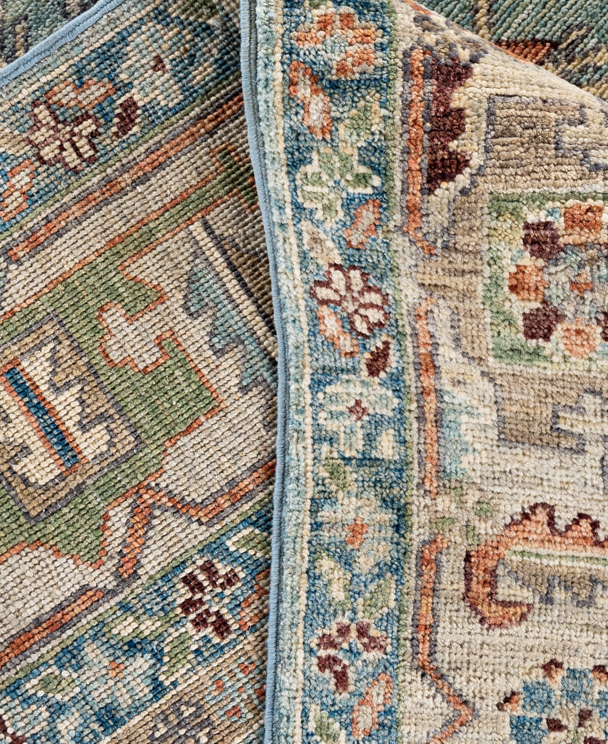 Adorn Hand Woven Rugs Serapi M0103-200 8'x9'9" Area Rug In Green