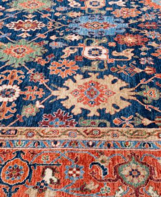 Adorn Hand Woven Rugs Serapi M0103 207 Rug Collection In Blue
