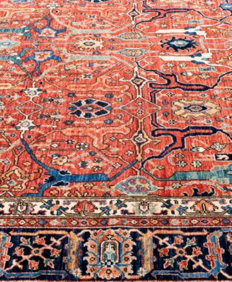 Adorn Hand Woven Rugs Serapi M0103 222 Rug Collection In Red