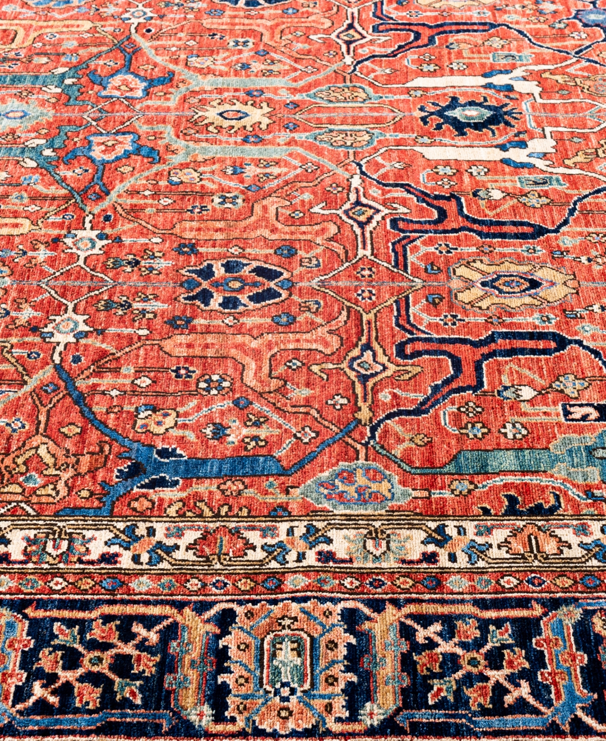 Adorn Hand Woven Rugs Serapi M0103-222 7'10"x9'10" Area Rug In Red