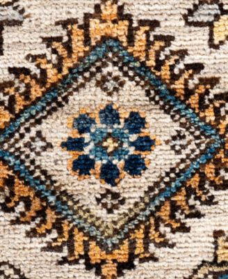 Adorn Hand Woven Rugs Serapi M0103 306 Rug Collection In Gray