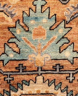 Adorn Hand Woven Rugs Serapi M0103 311 Rug Collection In Orange