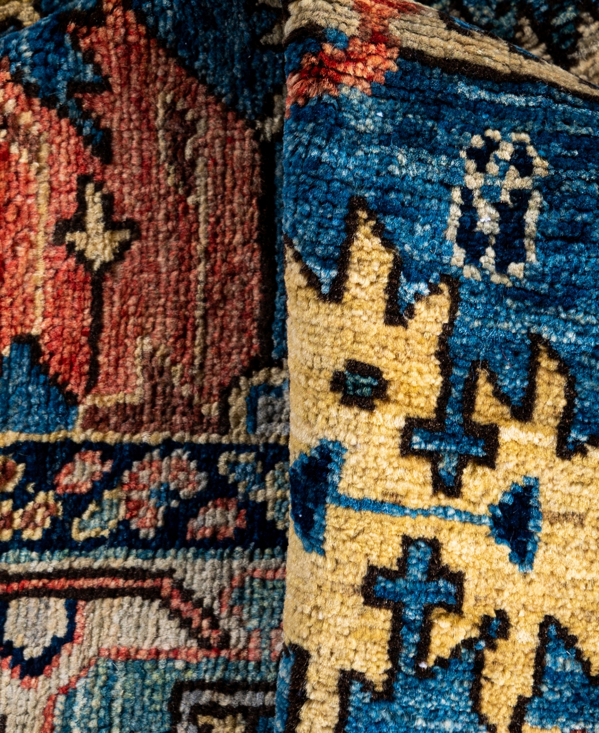 Adorn Hand Woven Rugs Serapi M0103-317 3'11"x5'11" Area Rug In Blue