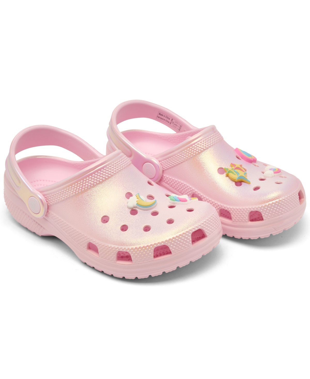 Crocs Toddler Girls Unicorn Classic Clogs From Finish Line In Multi