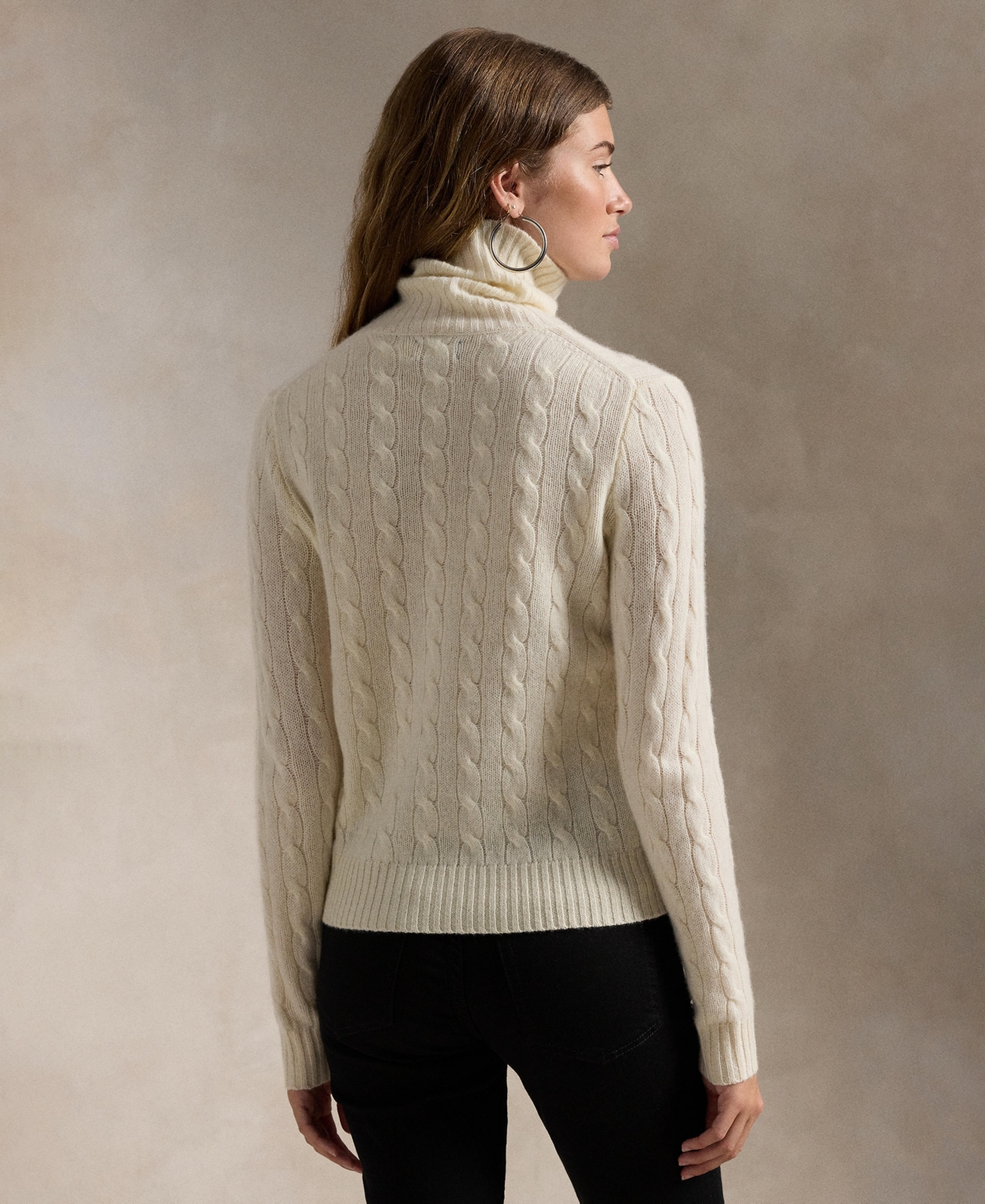 Polo Ralph Lauren Wool And Cashmere Turtleneck Sweater In White
