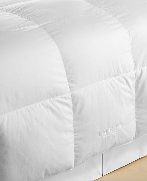 Lauren Ralph Lauren Luxurious White Down Twin Comforter Certified