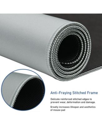 Large Extended Gaming Mouse Pad with Stitched Edges, (31.5X15.7In) Durable Non-Slip Natural Rubber Base, Waterproof Mat for Gamer/Desktop/Office