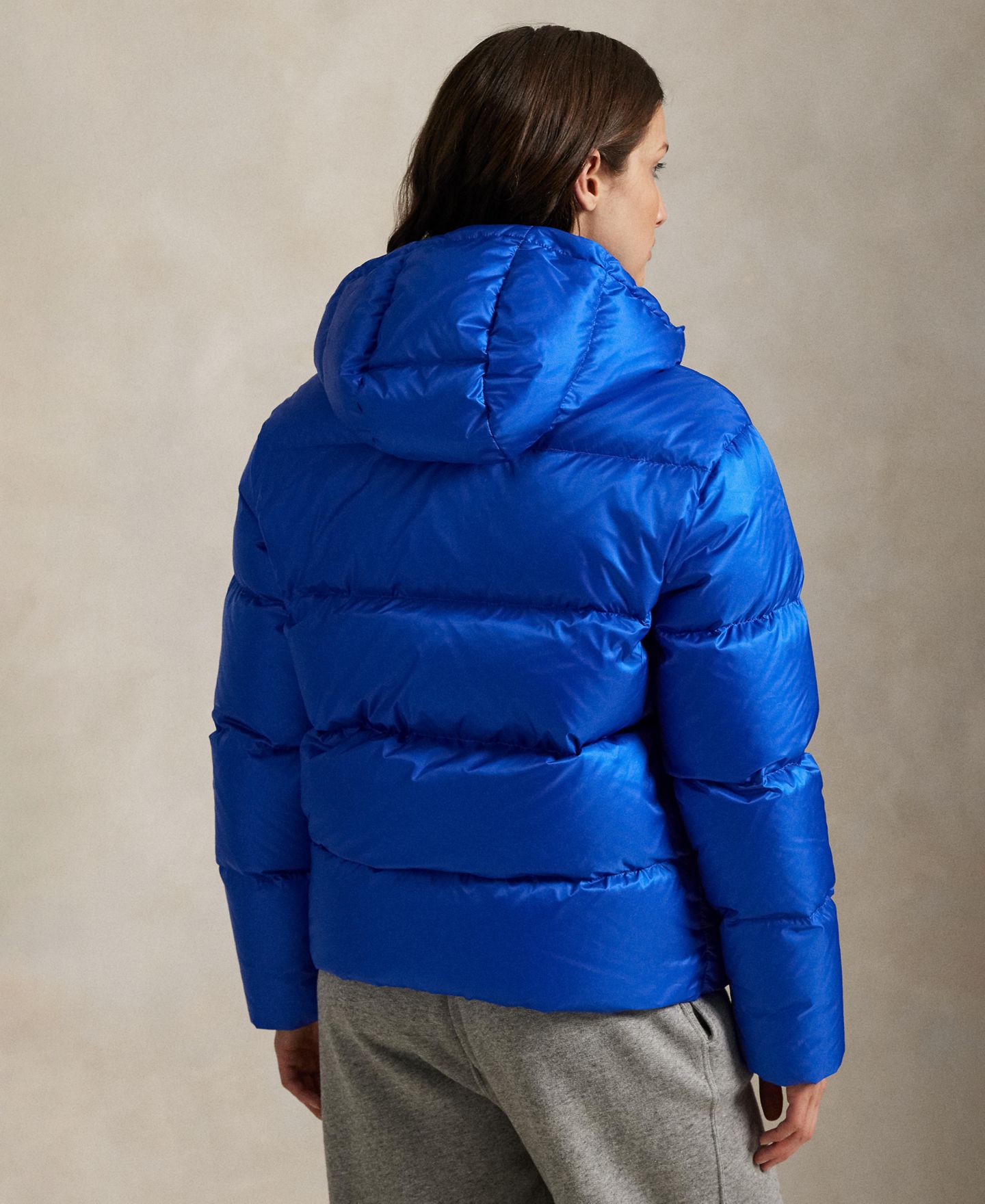 Женская куртка Polo Ralph Lauren Water-Resistant Long-Sleeve Quilt, цвет: Синий — фото 5
