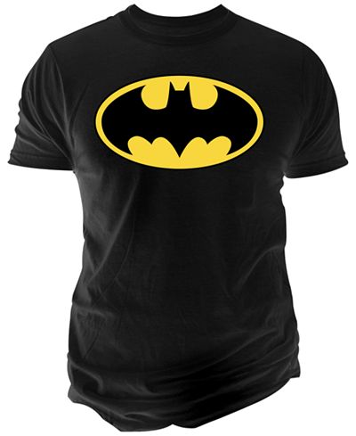 Men's DC Comics Basic Batman Logo Graphic-Print T-Shirt from Changes ...
