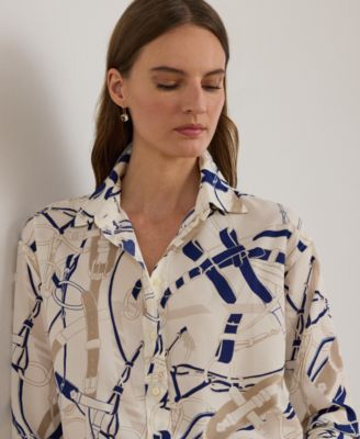 Women's Relaxed Fit Printed Shirt