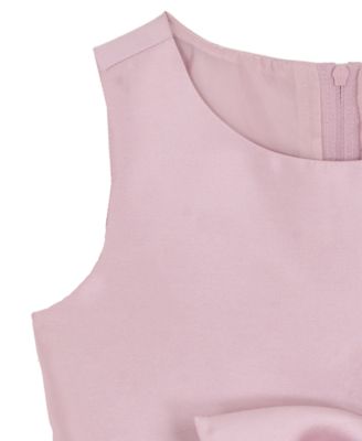 Toddler and Little Girls' Mikado Cascade Bow Dress
