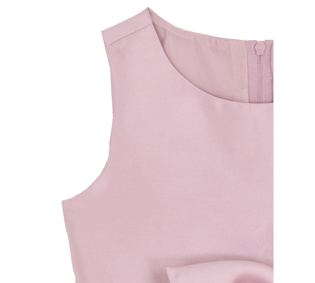 Rare Editions Big Girl Mikado Social Dress With Cascading Bow In Pink