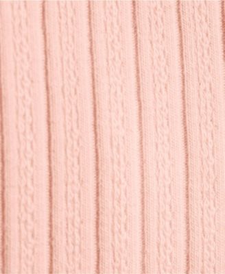 Women's Sleeveless Pointelle Rib Boat Neck Tank