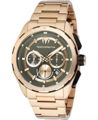 Men's TM-318095 OCEAN Quartz Olive Green Dial Watch