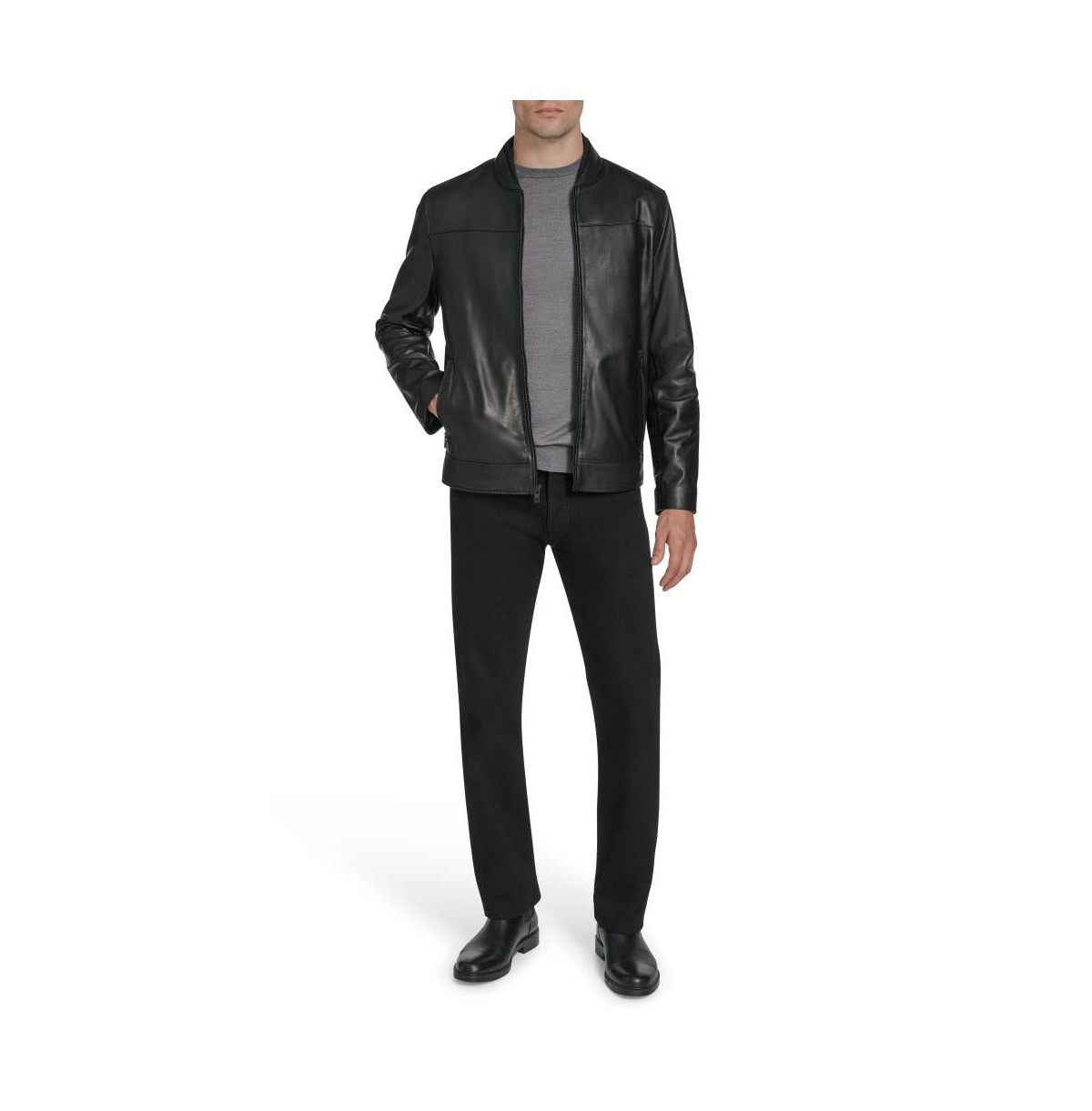 Andrew Marc Black Label Men's Weston Leather Jacket In Black