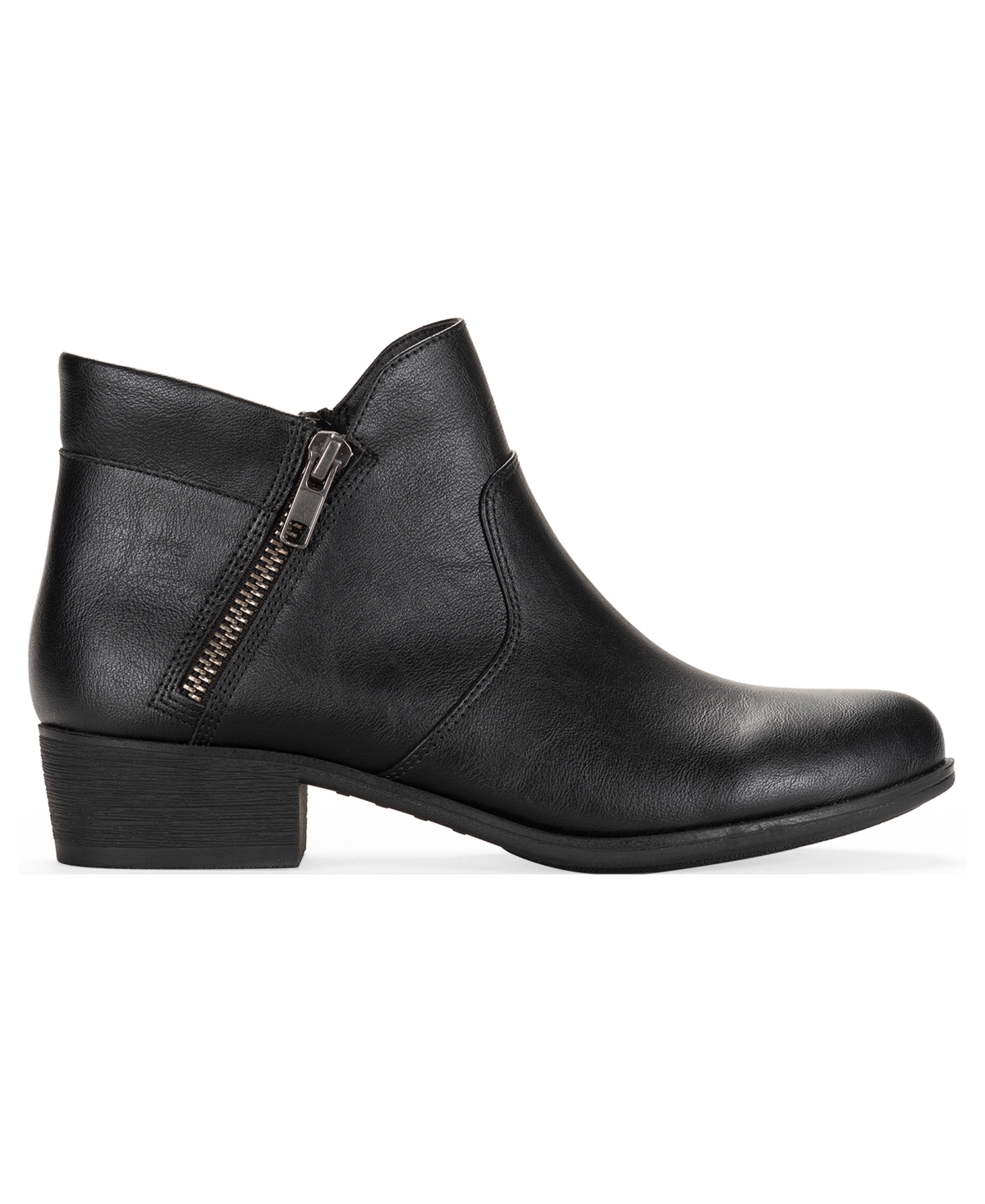 Style & Co Women's Ameliaa Block Heel Booties, Macy's Exclusive In Black