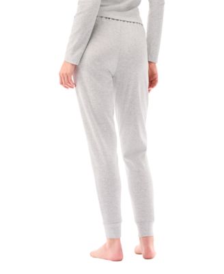 Women's Mid Rise Pointelle Jogger Pajama Pants