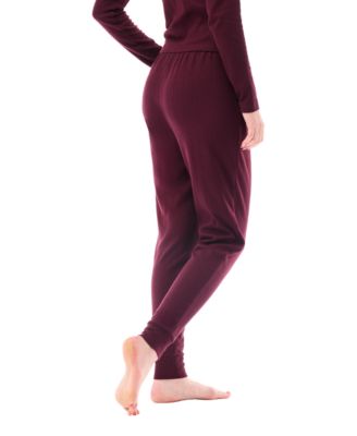 Women's Mid Rise Pointelle Jogger Pajama Pants